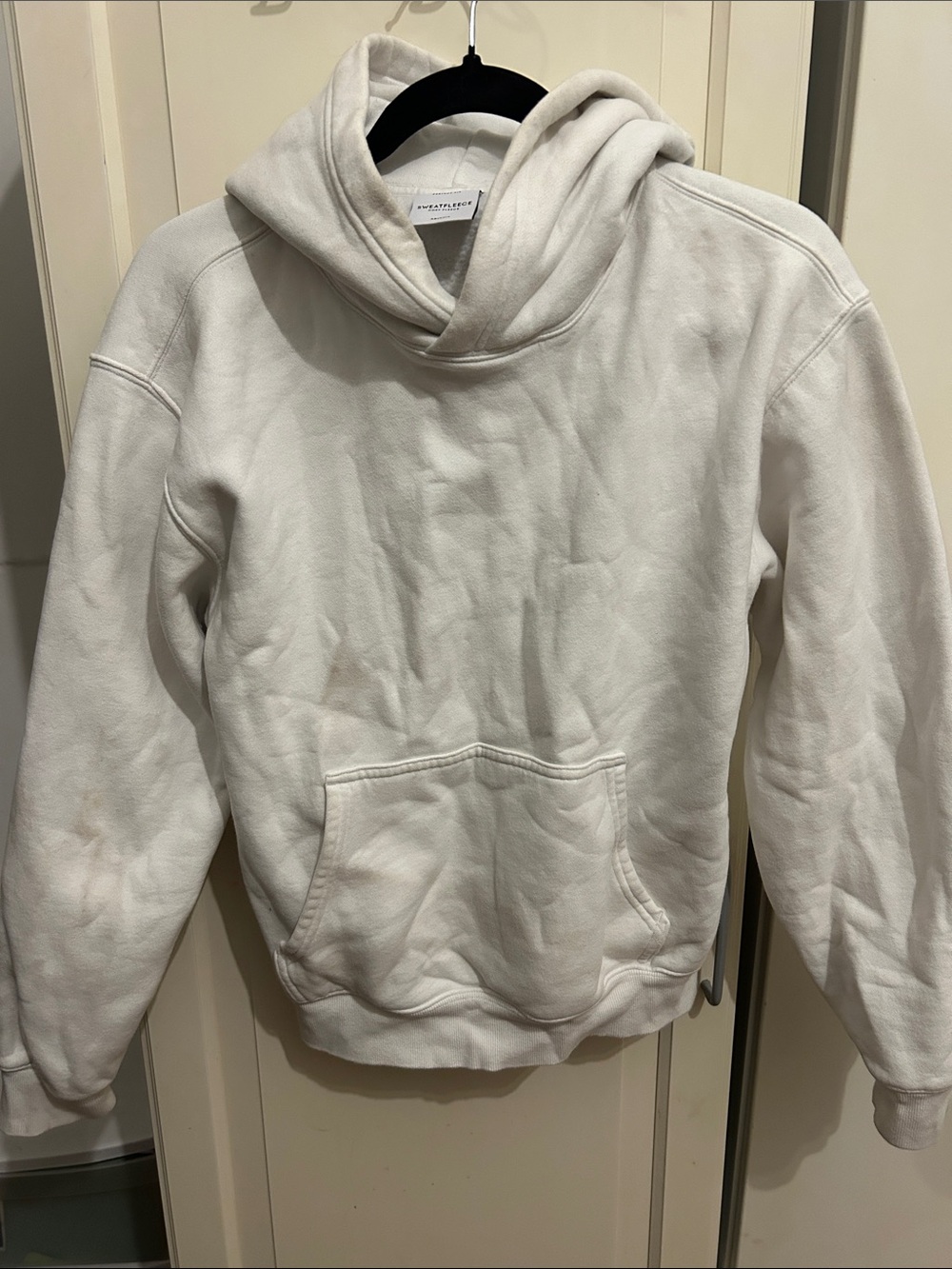 Aritzia Cream Pullover Hoodie Sweater